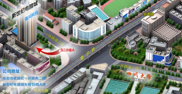 成都強(qiáng)川(地圖)